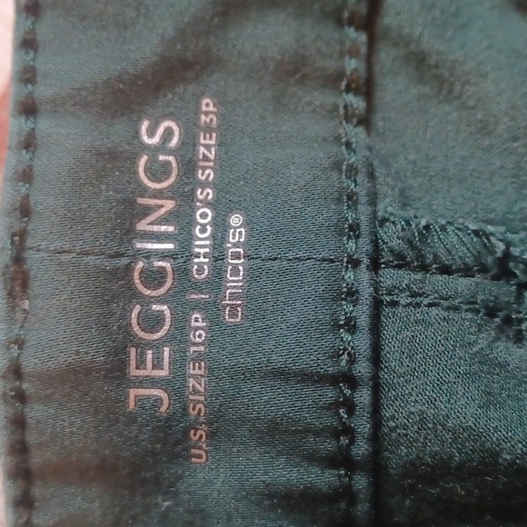 Chico's Denim Pull-On Ankle Jeggings ** SZ 16P - Picture 6 of 6